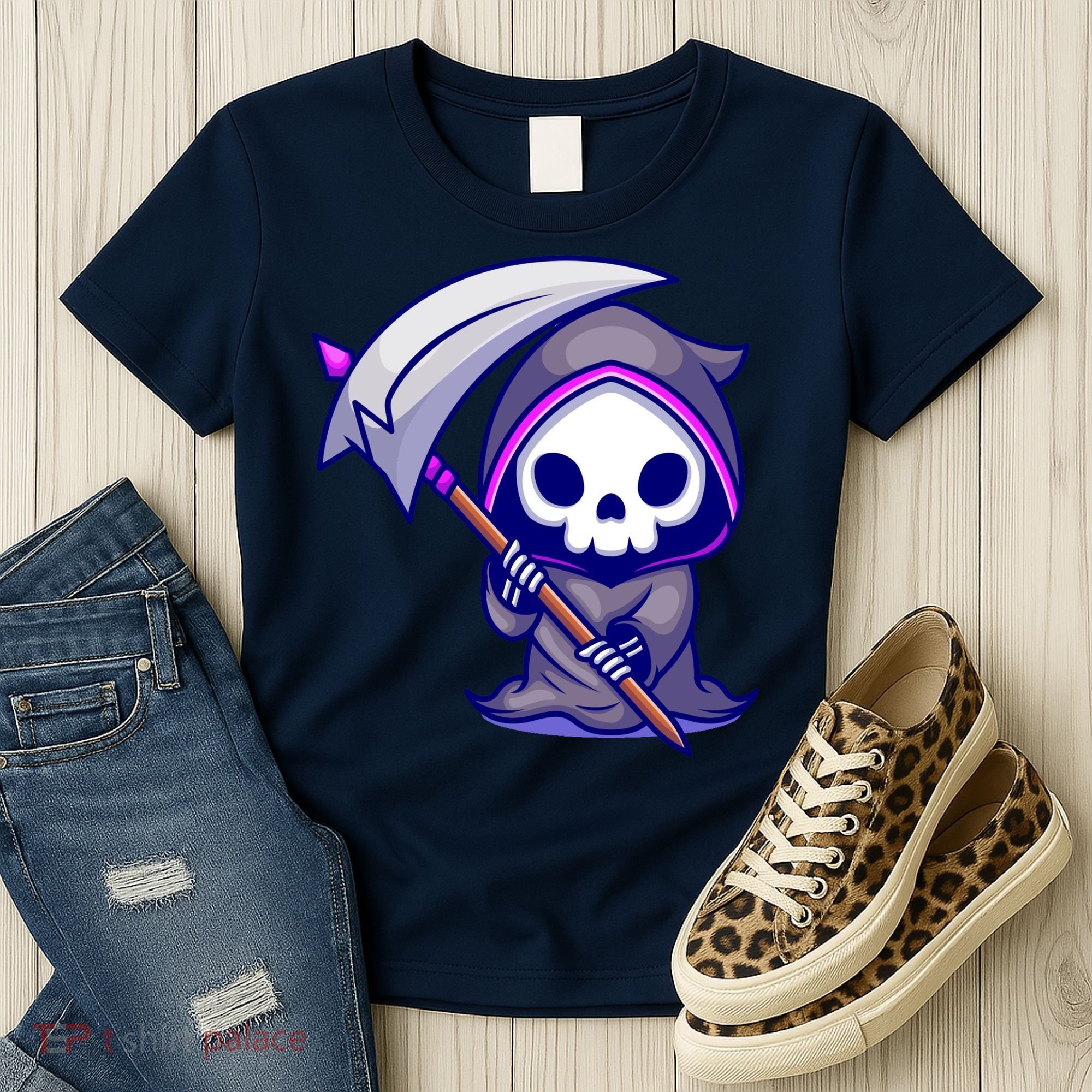 Cute Grim Reaper Women's T-Shirt