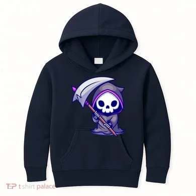 Cute Grim Reaper Kids Hoodie