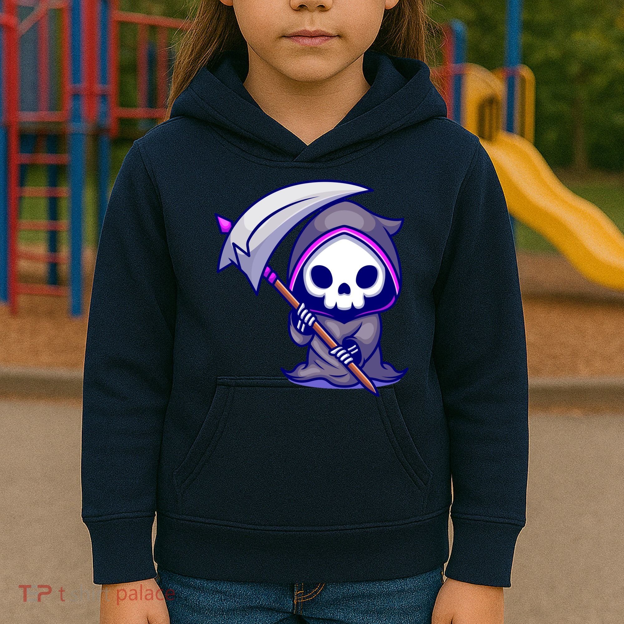 Cute Grim Reaper Kids Hoodie