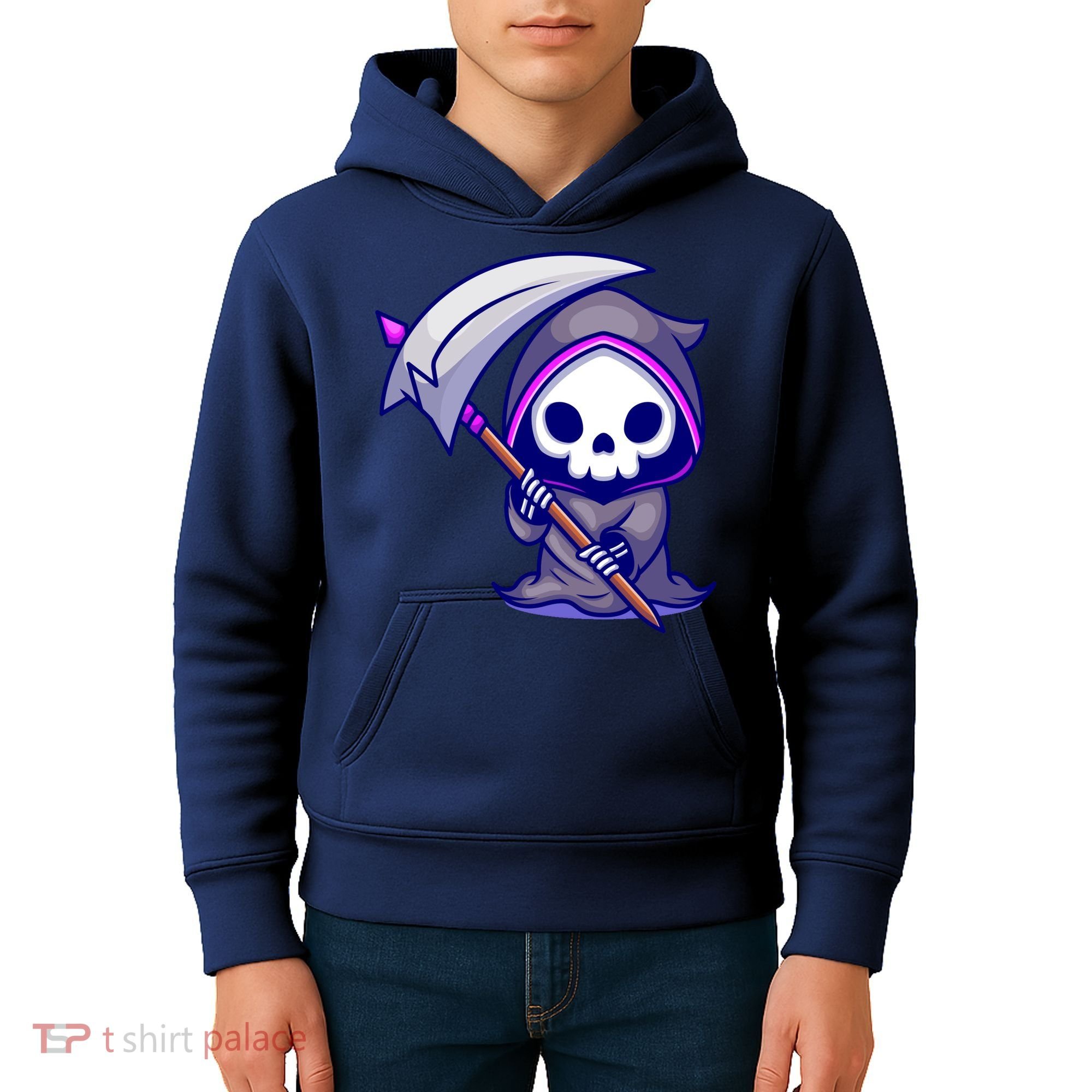 Cute Grim Reaper Kids Hoodie