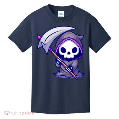 Cute Grim Reaper Kids T-Shirt
