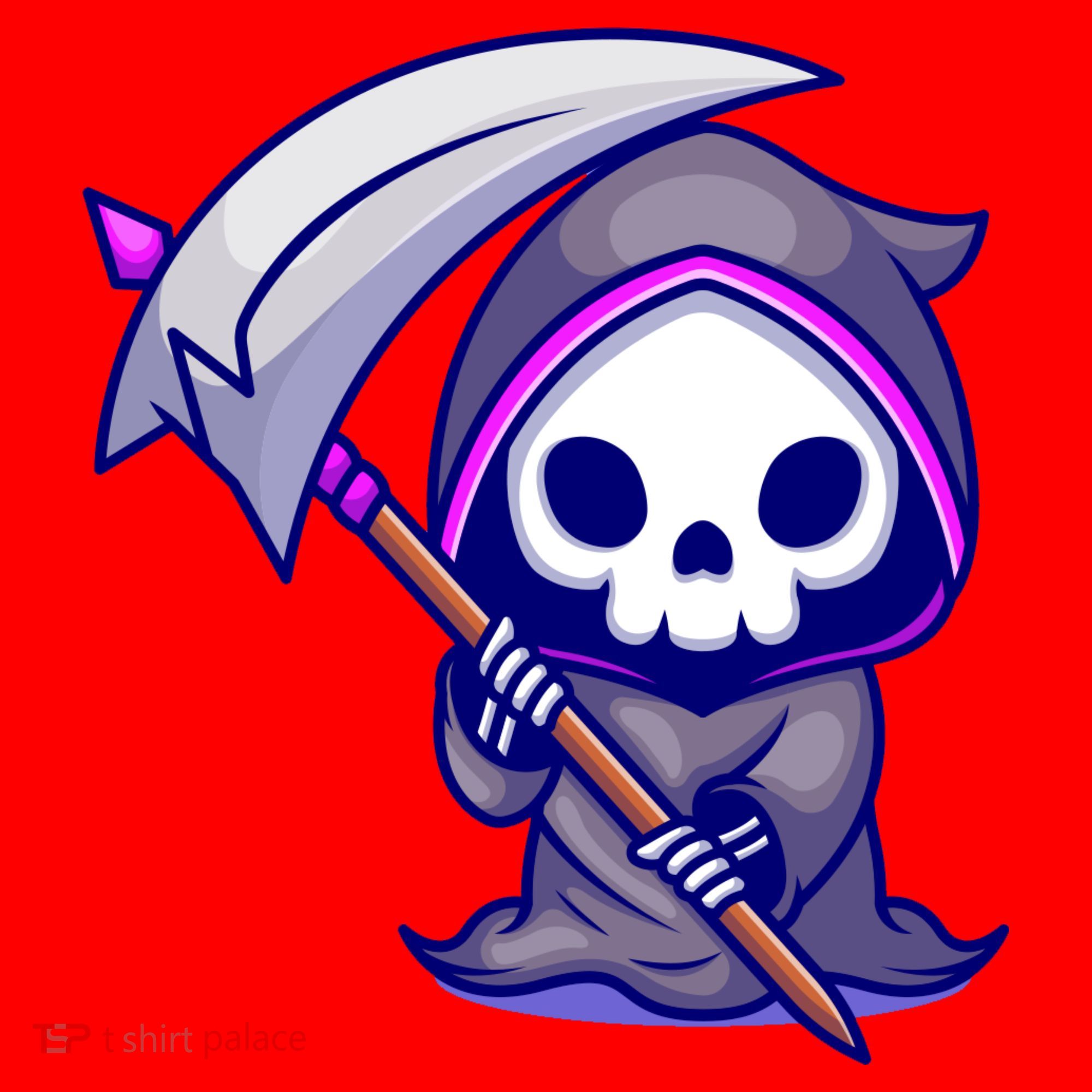 Cute Grim Reaper Santa Hat