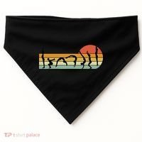 Cool Gymnasts Retro Sunset Girl Gymnastics USA-Made Doggie Bandana thumb 0