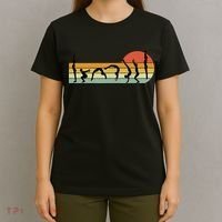Cool Gymnasts Retro Sunset Girl Gymnastics T-Shirt thumb 4