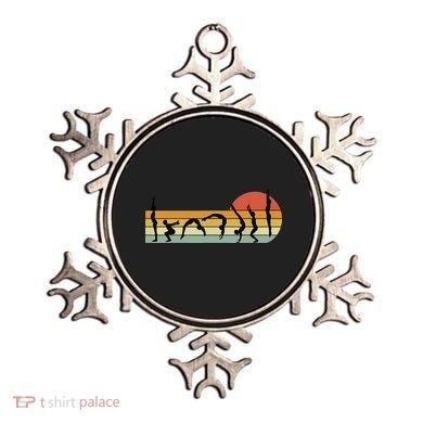 Cool Gymnasts Retro Sunset Girl Gymnastics Ornament