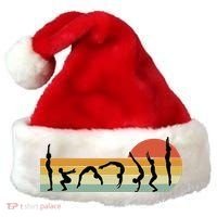 Cool Gymnasts Retro Sunset Girl Gymnastics Santa Hat thumb 0