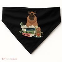 Capybara Glasses Reading Books Capybara Nerd Bookworm USA-Made Doggie Bandana thumb 0
