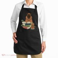 Capybara Glasses Reading Books Capybara Nerd Bookworm Apron thumb 2