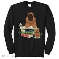 Capybara Glasses Reading Books Capybara Nerd Bookworm Sweatshirt thumb 0