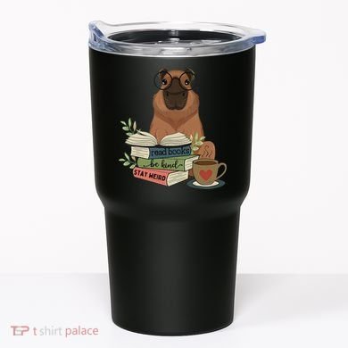 Capybara Glasses Reading Books Capybara Nerd Bookworm Tumbler