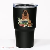 Capybara Glasses Reading Books Capybara Nerd Bookworm Tumbler thumb 0