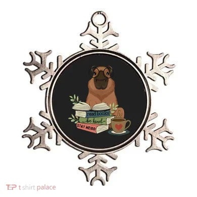 Capybara Glasses Reading Books Capybara Nerd Bookworm Ornament