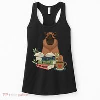 Capybara Glasses Reading Books Capybara Nerd Bookworm Women's Tank Top thumb 0