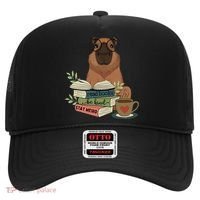 Capybara Glasses Reading Books Capybara Nerd Bookworm Hat thumb 0