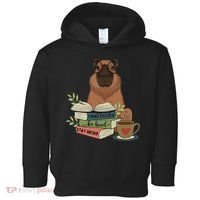 Capybara Glasses Reading Books Capybara Nerd Bookworm Toddler Hoodie thumb 0