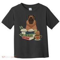 Capybara Glasses Reading Books Capybara Nerd Bookworm Toddler T-Shirt thumb 0