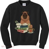Capybara Glasses Reading Books Capybara Nerd Bookworm Kids Sweatshirt thumb 0