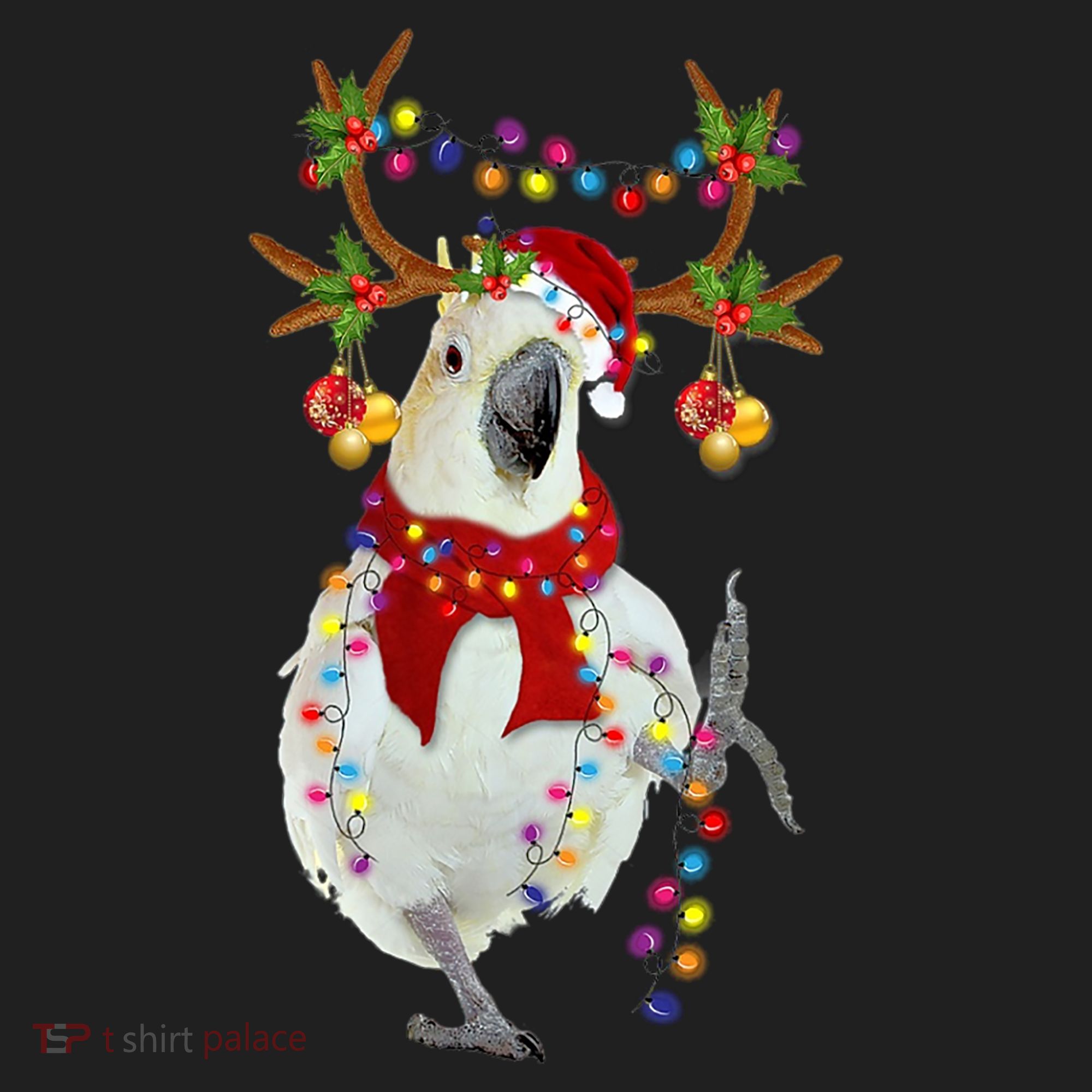 Cockatoo Gorgeous Reindeer Christmas Tree Light Xmas Cute Gift Beanie