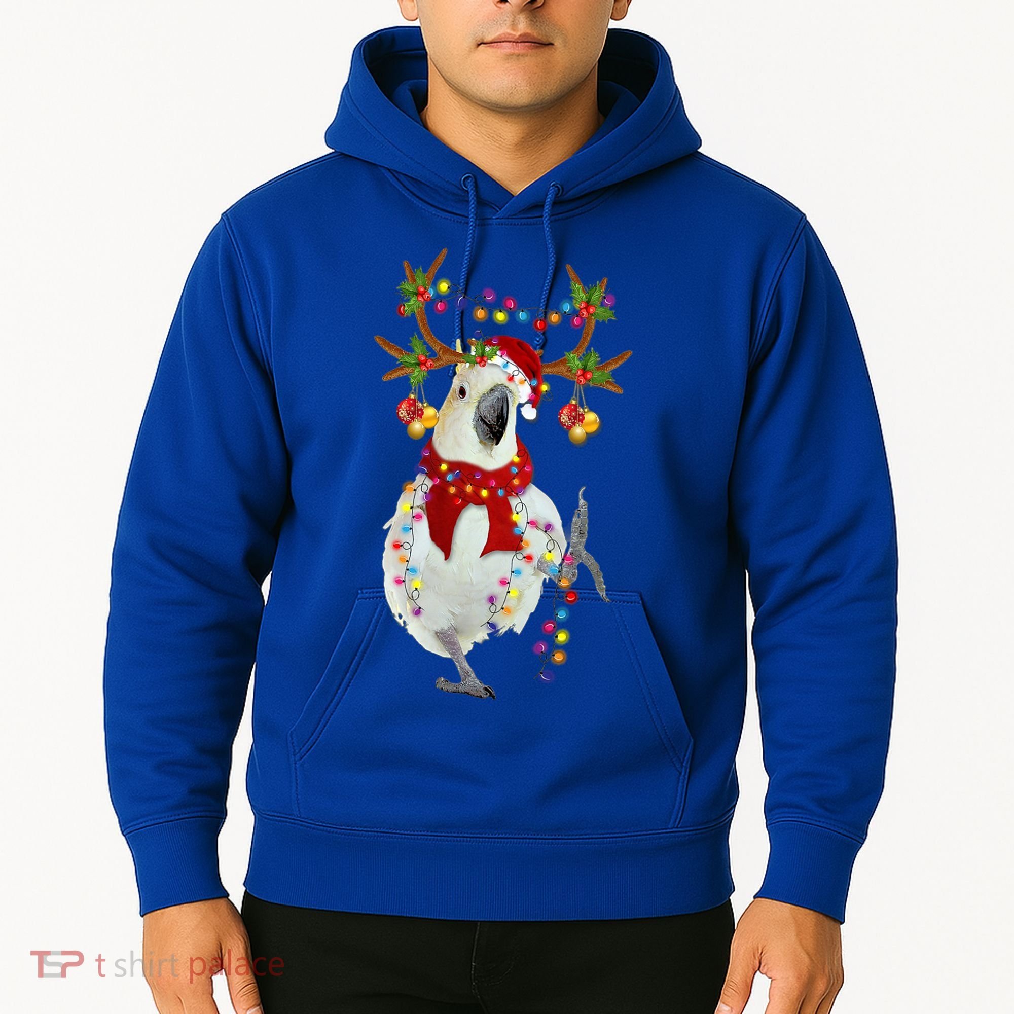 Cockatoo Gorgeous Reindeer Christmas Tree Light Xmas Cute Gift Hoodie