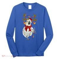 Cockatoo Gorgeous Reindeer Christmas Tree Light Xmas Cute Gift Long Sleeve Shirt thumb 0