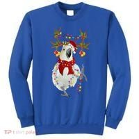 Cockatoo Gorgeous Reindeer Christmas Tree Light Xmas Cute Gift Sweatshirt thumb 0