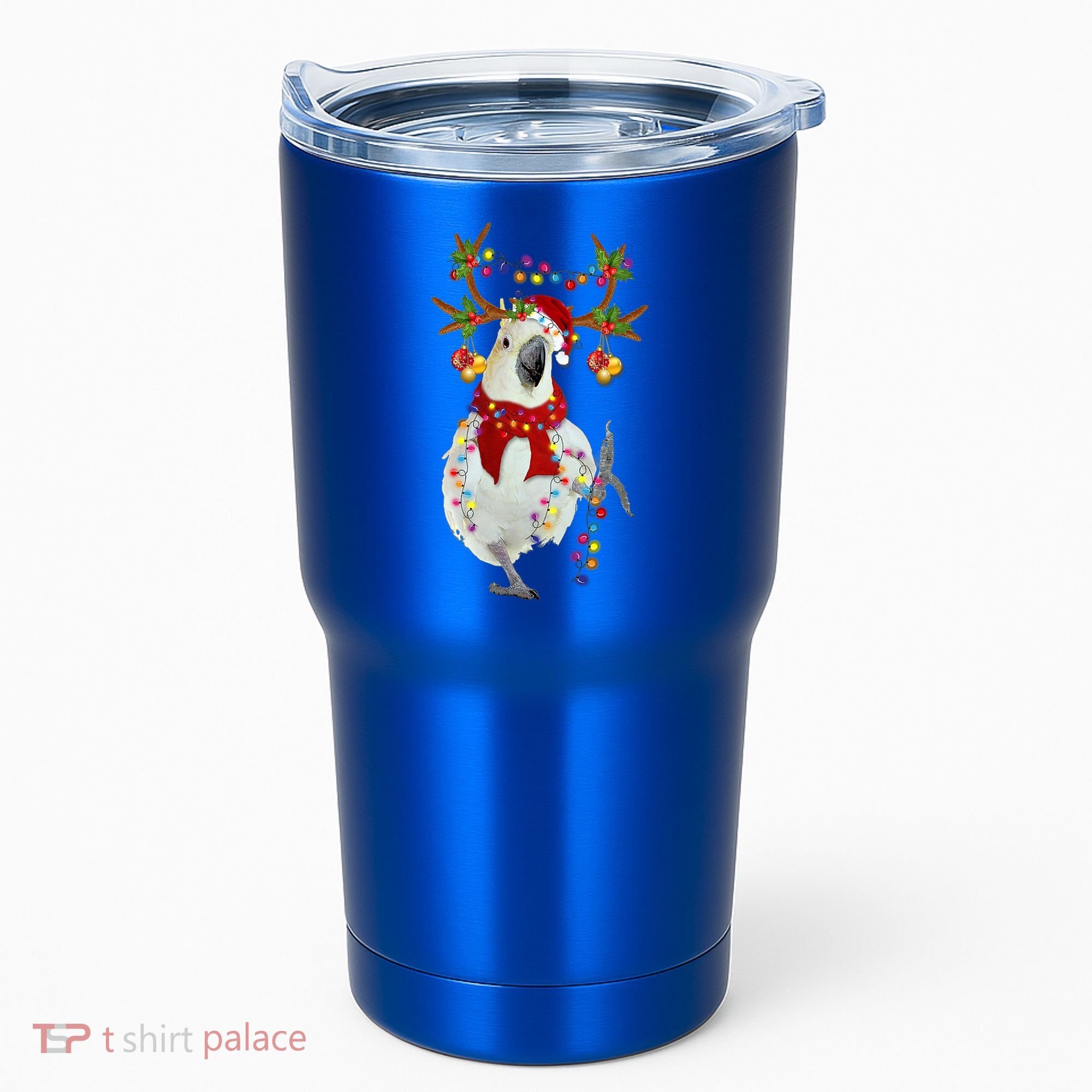 Cockatoo Gorgeous Reindeer Christmas Tree Light Xmas Cute Gift Tumbler