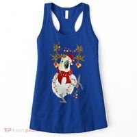 Cockatoo Gorgeous Reindeer Christmas Tree Light Xmas Cute Gift Women's Tank Top thumb 0