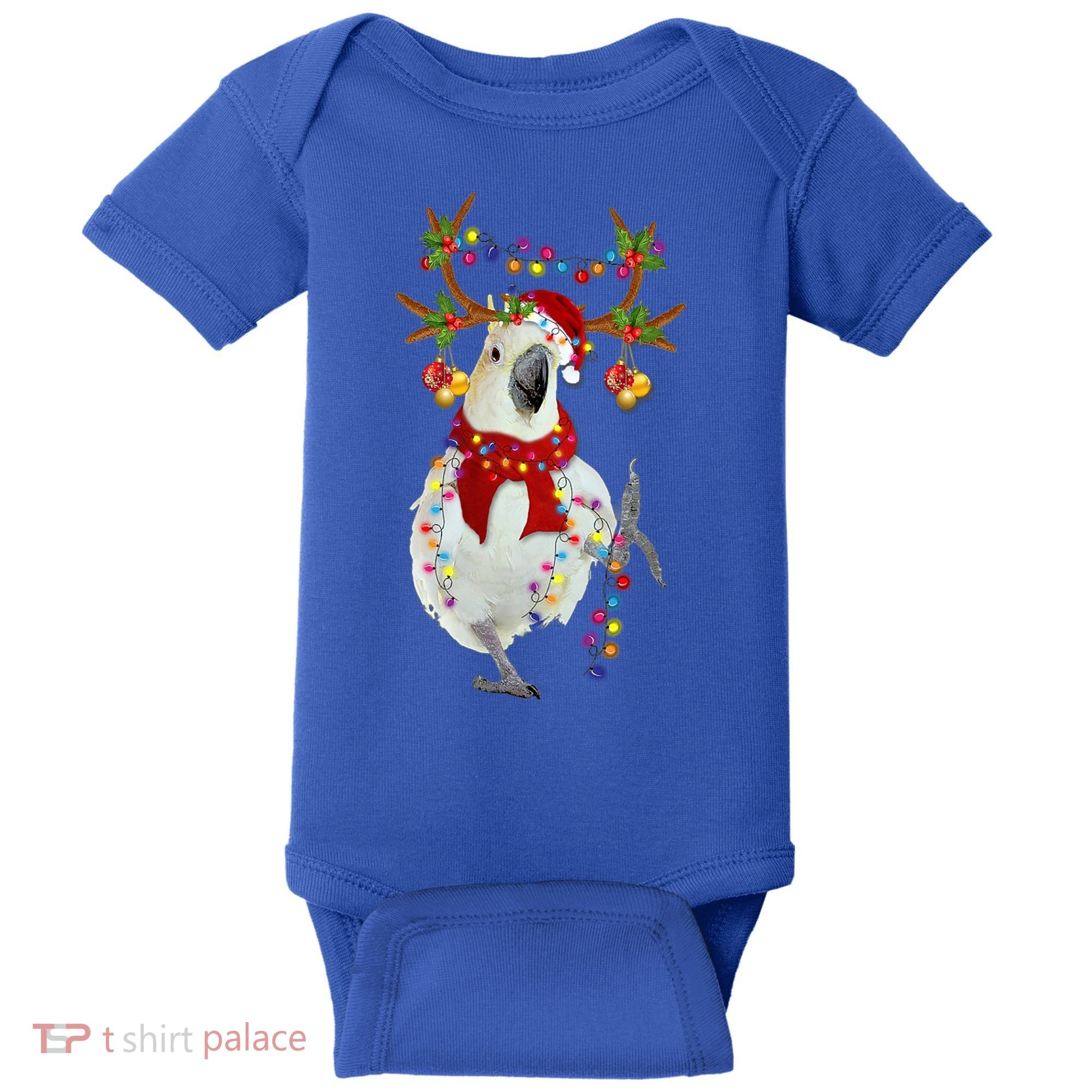Cockatoo Gorgeous Reindeer Christmas Tree Light Xmas Cute Gift Baby Bodysuit