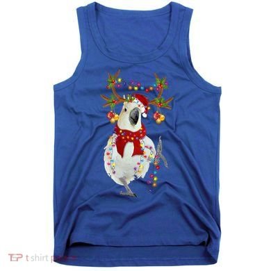 Cockatoo Gorgeous Reindeer Christmas Tree Light Xmas Cute Gift Tank Top