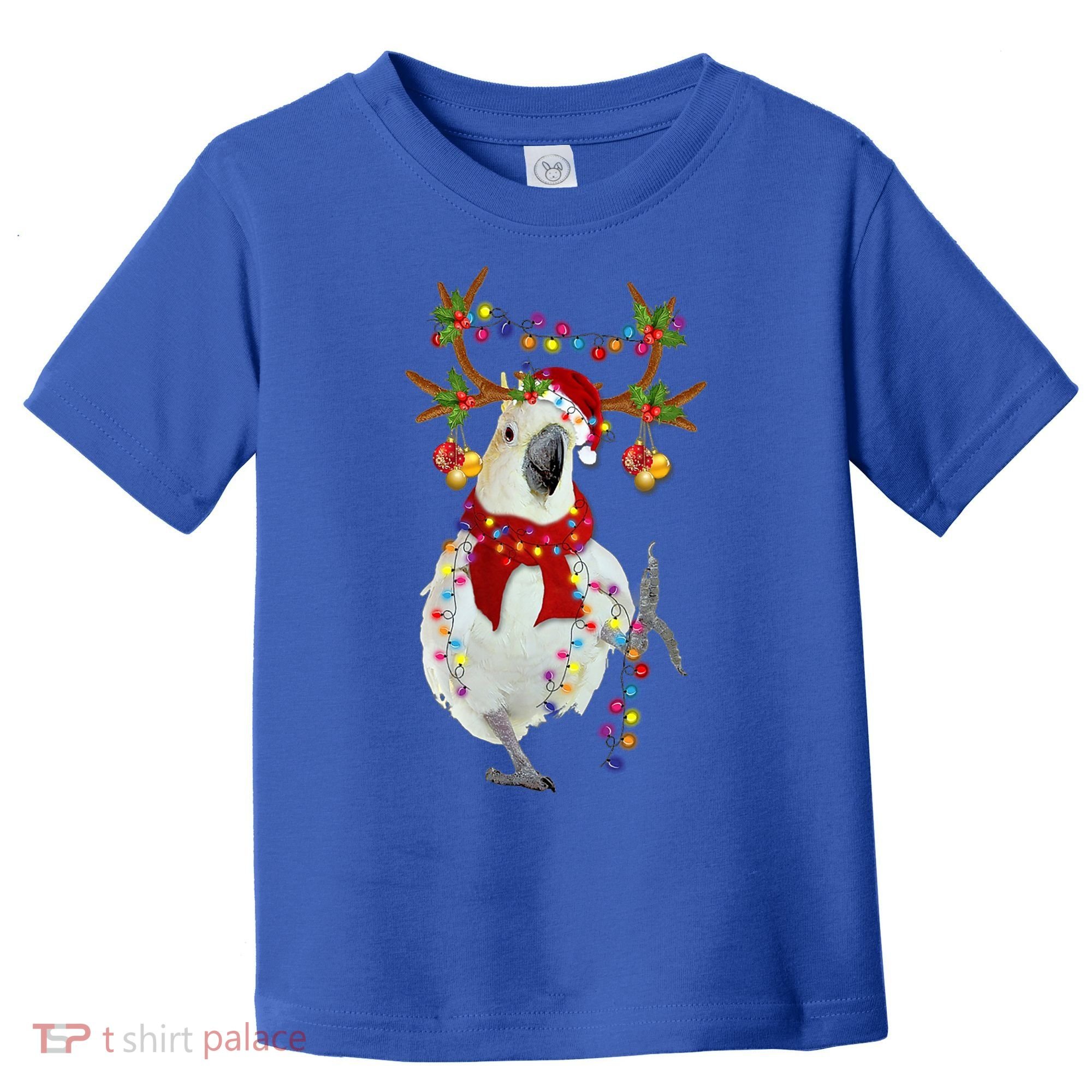 Cockatoo Gorgeous Reindeer Christmas Tree Light Xmas Cute Gift Toddler T-Shirt