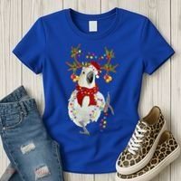 Cockatoo Gorgeous Reindeer Christmas Tree Light Xmas Cute Gift Women's T-Shirt thumb 3