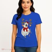 Cockatoo Gorgeous Reindeer Christmas Tree Light Xmas Cute Gift Women's T-Shirt thumb 4