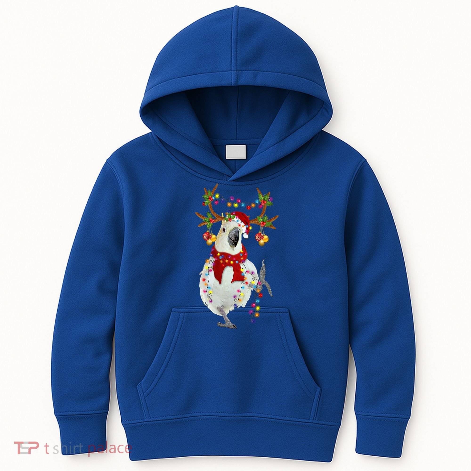 Cockatoo Gorgeous Reindeer Christmas Tree Light Xmas Cute Gift Kids Hoodie