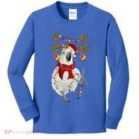 Cockatoo Gorgeous Reindeer Christmas Tree Light Xmas Cute Gift Kids Long Sleeve Shirt thumb 0