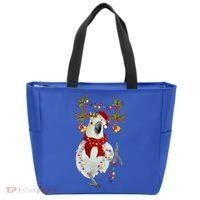 Cockatoo Gorgeous Reindeer Christmas Tree Light Xmas Cute Gift Tote Bag thumb 0