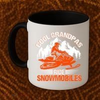 Cool Grandpas Ride Snowmobiles Funny Snowmobile Dad Grandpa Gift Coffee Mug thumb 2
