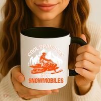 Cool Grandpas Ride Snowmobiles Funny Snowmobile Dad Grandpa Gift Coffee Mug thumb 3