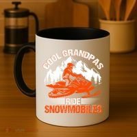 Cool Grandpas Ride Snowmobiles Funny Snowmobile Dad Grandpa Gift Coffee Mug thumb 4