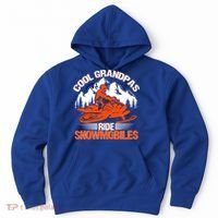 Cool Grandpas Ride Snowmobiles Funny Snowmobile Dad Grandpa Gift Hoodie thumb 0