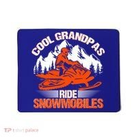 Cool Grandpas Ride Snowmobiles Funny Snowmobile Dad Grandpa Gift Mousepad thumb 0