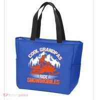 Cool Grandpas Ride Snowmobiles Funny Snowmobile Dad Grandpa Gift Tote Bag thumb 3