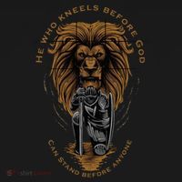 Christian Gifts Religious Kneeling Warrior Lion Of Judah T-Shirt thumb 7