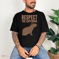 Capybara Gifts Respect The Capybara Cute Animal Comfort Colors T-Shirt thumb 3