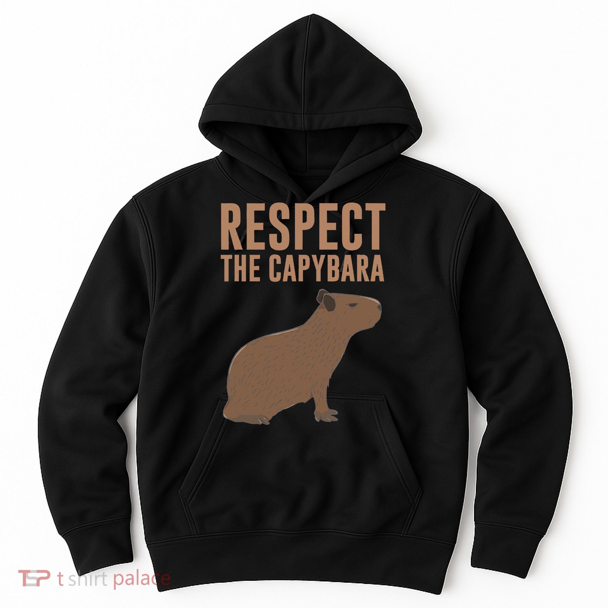 Capybara Gifts Respect The Capybara Cute Animal Hoodie