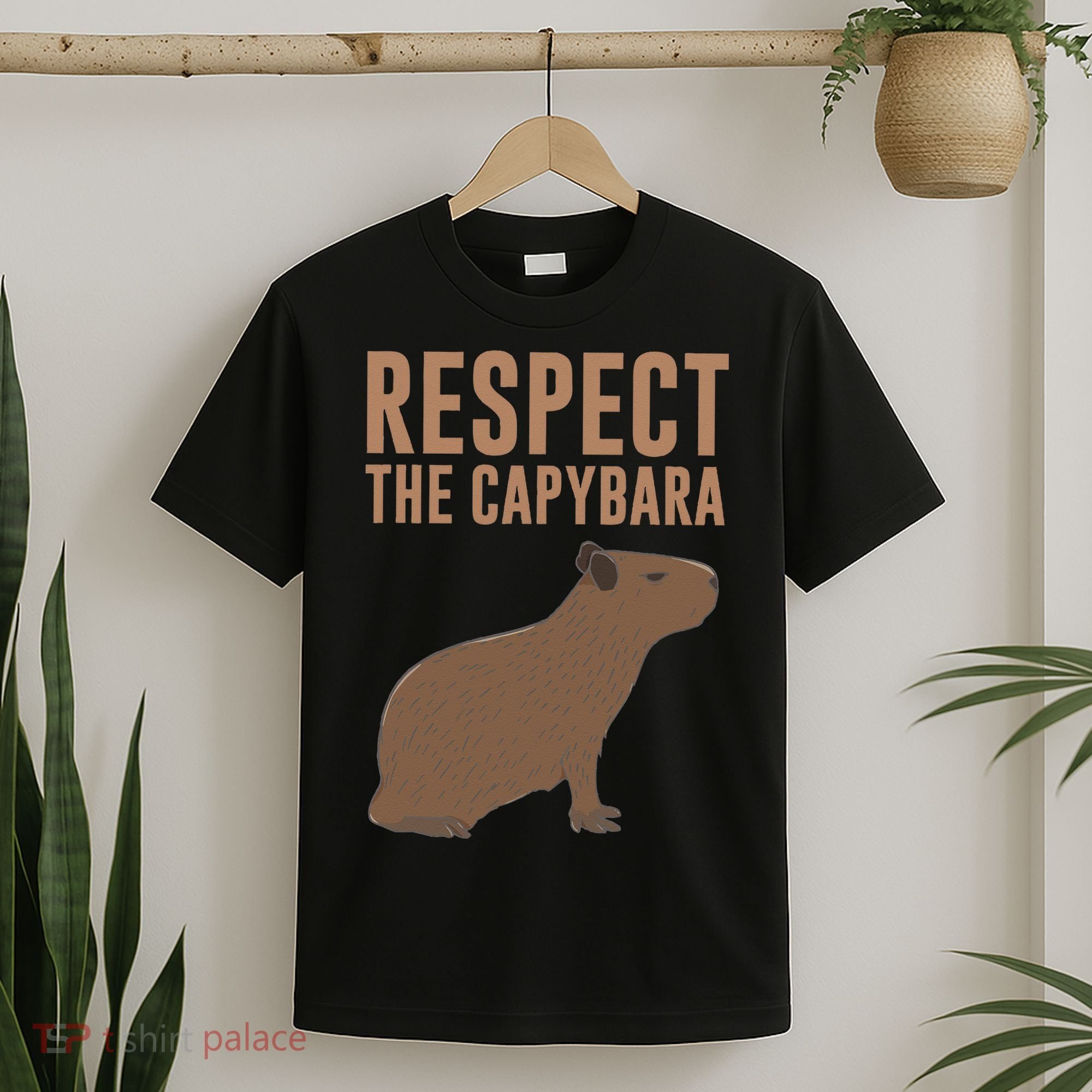 Capybara Gifts Respect The Capybara Cute Animal T-Shirt