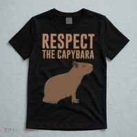 Capybara Gifts Respect The Capybara Cute Animal T-Shirt thumb 5