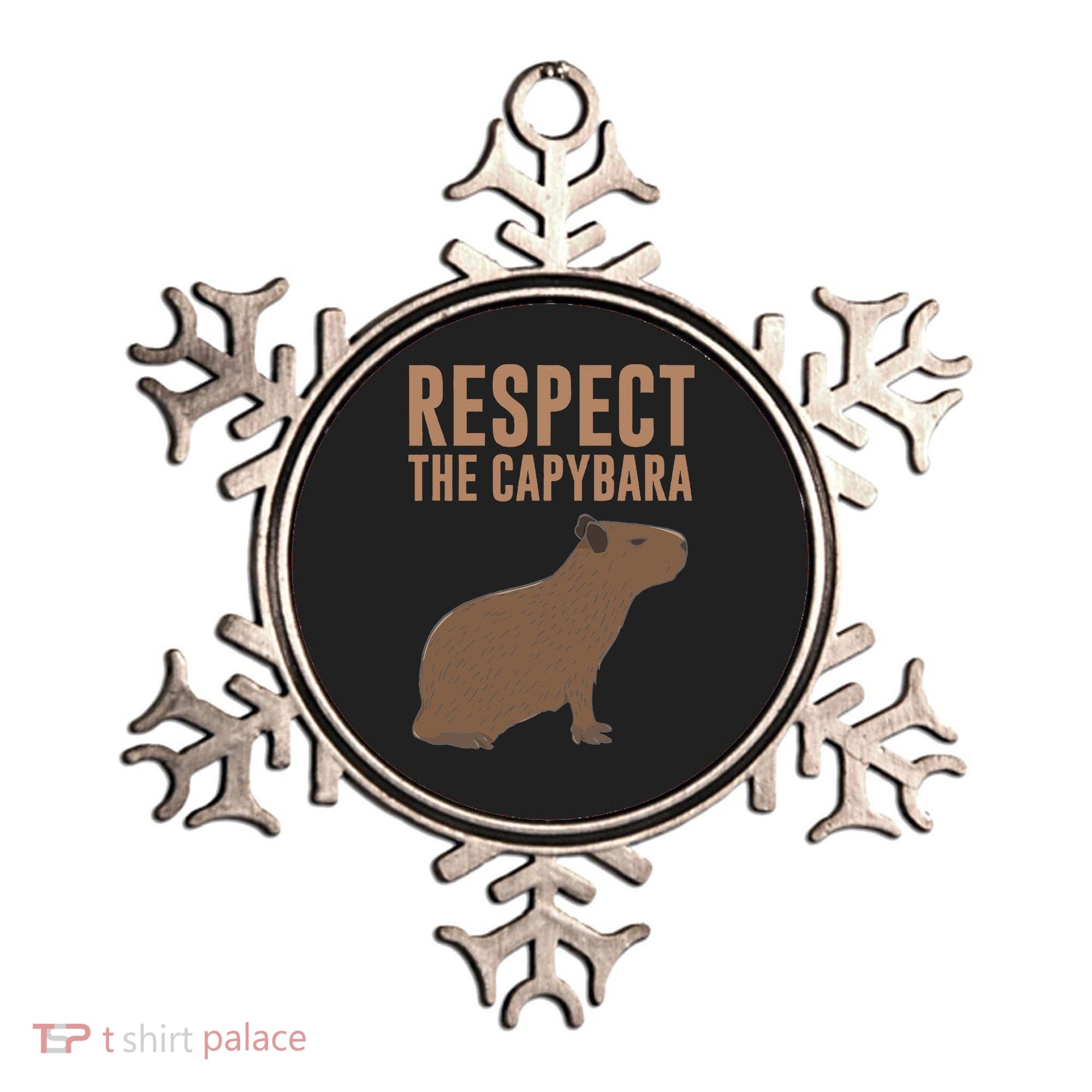 Capybara Gifts Respect The Capybara Cute Animal Ornament