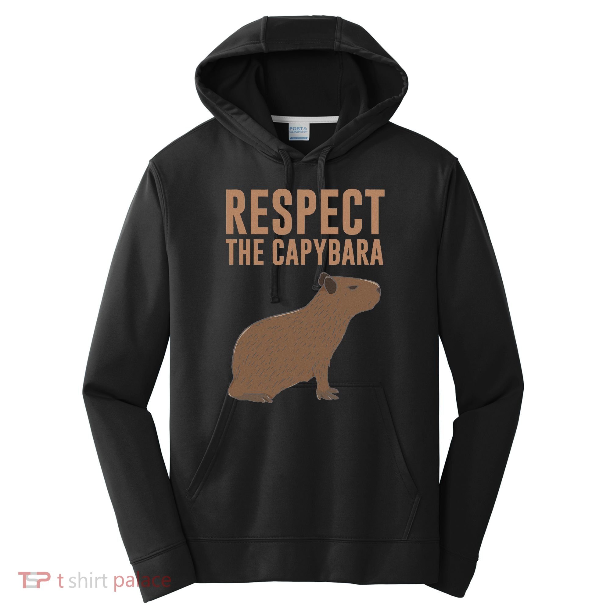 Capybara Gifts Respect The Capybara Cute Animal Performance Fleece Hoodie