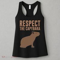 Capybara Gifts Respect The Capybara Cute Animal Women's Tank Top thumb 3
