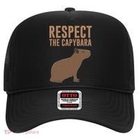 Capybara Gifts Respect The Capybara Cute Animal Hat thumb 0